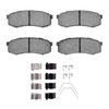 Ceramic Brake Pads & Hardware Kit, Fits Select Fits Multiple Makes/Models, Position: Rear - image 2