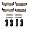 Ceramic Brake Pads & Hardware Kit, 1993-2005 Fits Multiple Makes/Models, Position: Rear - image 1