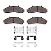Ceramic Brake Pads & Hardware Kit, 1995-2002 Ford/Lincoln/Mercury/Mazda, Position: Front - image 1