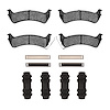 Ceramic Brake Pads & Hardware Kit, 1995-2003 Ford/Lincoln/Mercury/Mazda, Position: Rear - image 1