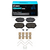 Ceramic Brake Pads & Hardware Kit, 1996-2008 Fits Multiple Makes/Models, Position: Front - image 1
