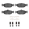 Ceramic Brake Pads & Hardware Kit, 1995-1999 Fits Multiple Makes/Models, Position: Front & Rear - image 1