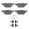 Ceramic Brake Pads & Hardware Kit, 1996-2003 BMW, Position: Rear - image 1