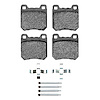 Ceramic Brake Pads & Hardware Kit, 1997-2001 GM, Position: Rear - image 1
