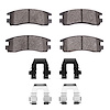 Ceramic Brake Pads & Hardware Kit, 1991-2005 GM, Position: Rear - image 1