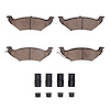 Ceramic Brake Pads & Hardware Kit, 1997-2000 Mopar, Position: Rear - image 1