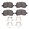 Ceramic Brake Pads & Hardware Kit, 1998-2002 Fits Multiple Makes/Models, Position: Front - image 1