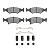 Ceramic Brake Pads & Hardware Kit, 1994-2000 Kia/Hyundai/Genesis, Position: Front - image 1