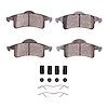 Ceramic Brake Pads & Hardware Kit, 1999-2004 Mopar, Position: Rear - image 1