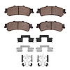 Ceramic Brake Pads & Hardware Kit, 2003-2007 GM, Position: Rear - image 1