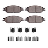 Ceramic Brake Pads & Hardware Kit, 1999-2003 Ford/Lincoln/Mercury/Mazda, Position: Front - image 1