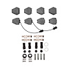 Ceramic Brake Pads & Hardware Kit, 2000-2003 Audi/Porsche/Volkswagen, Position: Front - image 1
