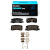 Ceramic Brake Pads & Hardware Kit, 2000-2017 Fits Multiple Makes/Models, Position: Rear - image 1
