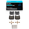 Ceramic Brake Pads & Hardware Kit, 2003-2006 Mitsubishi, Position: Rear - image 1