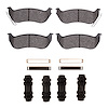 Ceramic Brake Pads & Hardware Kit, 2003-2010 Fits Multiple Makes/Models, Position: Rear - image 1