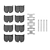Ceramic Brake Pads & Hardware Kit, 2003-2008 Mercedes-Benz, Position: Front - image 1