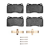 Ceramic Brake Pads & Hardware Kit, 2004-2008 Acura/Honda, Position: Front - image 1