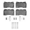 Ceramic Brake Pads & Hardware Kit, 2003-2015 Mitsubishi, Position: Front - image 2