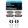 Ceramic Brake Pads & Hardware Kit, 2003-2008 Fits Multiple Makes/Models, Position: Rear - image 1