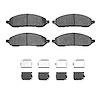 Ceramic Brake Pads & Hardware Kit, 2004-2007 Ford/Lincoln/Mercury/Mazda, Position: Front - image 1