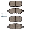 Ceramic Brake Pads, 2004-2017 Fits Multiple Makes/Models, Position: Rear - image 1