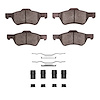 Ceramic Brake Pads & Hardware Kit, 2008-2012 Ford/Lincoln/Mercury/Mazda, Position: Front - image 1