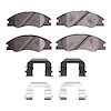 Ceramic Brake Pads & Hardware Kit, 2004-2009 Kia/Hyundai/Genesis, Position: Front - image 1