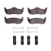 Ceramic Brake Pads & Hardware Kit, 2005-2010 Mopar, Position: Rear - image 1