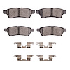 Ceramic Brake Pads & Hardware Kit, Fits Select Fits Multiple Makes/Models, Position: Rear - image 1