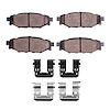 Ceramic Brake Pads & Hardware Kit, Fits Select Subaru, Position: Rear - image 1