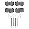 Ceramic Brake Pads & Hardware Kit, 2006-2010 GM, Position: Front - image 1