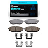 Ceramic Brake Pads & Hardware Kit, Fits Select Fits Multiple Makes/Models, Position: Rear - image 1