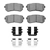 Ceramic Brake Pads & Hardware Kit, 2006-2019 Fits Multiple Makes/Models, Position: Rear - image 1