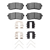 Ceramic Brake Pads & Hardware Kit, 2016-2020 Kia/Hyundai/Genesis, Position: Rear - image 1