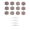 Ceramic Brake Pads & Hardware Kit, 2006-2013 GM, Position: Front - image 1