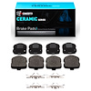 Ceramic Brake Pads & Hardware Kit, 2006-2013 GM, Position: Rear - image 1