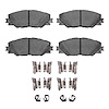 Ceramic Brake Pads & Hardware Kit, 2006-2020 Fits Multiple Makes/Models, Position: Front - image 1