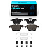 Ceramic Brake Pads & Hardware Kit, 2010-2019 Jaguar, Position: Front - image 1