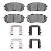 Ceramic Brake Pads & Hardware Kit, 2010-2017 Kia/Hyundai/Genesis, Position: Front - image 1