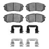 Ceramic Brake Pads & Hardware Kit, 2011-2012 Kia/Hyundai/Genesis, Position: Front - image 2