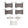 Ceramic Brake Pads & Hardware Kit, 2007-2013 Mercedes-Benz, Position: Rear