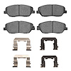 Ceramic Brake Pads & Hardware Kit, 2009-2010 Kia/Hyundai/Genesis, Position: Front - image 1