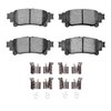 Ceramic Brake Pads & Hardware Kit, 2010-2020 Lexus/Toyota/Scion, Position: Rear - image 2