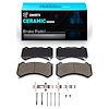 Ceramic Brake Pads & Hardware Kit, Fits Select Fits Multiple Makes/Models, Position: Front - image 1