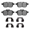Ceramic Brake Pads & Hardware Kit, 2009-2016 BMW, Position: Rear - image 1