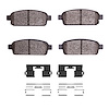 Ceramic Brake Pads & Hardware Kit, 2011-2019 GM, Position: Rear - image 1