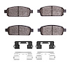 Ceramic Brake Pads & Hardware Kit, 2016-2016 GM, Position: Rear - image 1