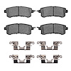 Ceramic Brake Pads & Hardware Kit, Fits Select Infiniti/Nissan, Position: Rear - image 1
