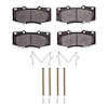 Ceramic Brake Pads & Hardware Kit, 2013-2015 Lexus/Toyota/Scion, Position: Front - image 1