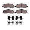 Ceramic Brake Pads & Hardware Kit, Fits Select Fits Multiple Makes/Models, Position: Front - image 1
